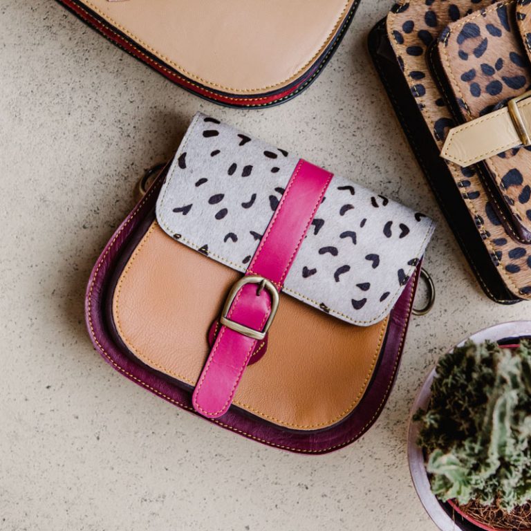 Treasure label | Fairtrade dierenprint tassen gemaakt van leer leftovers