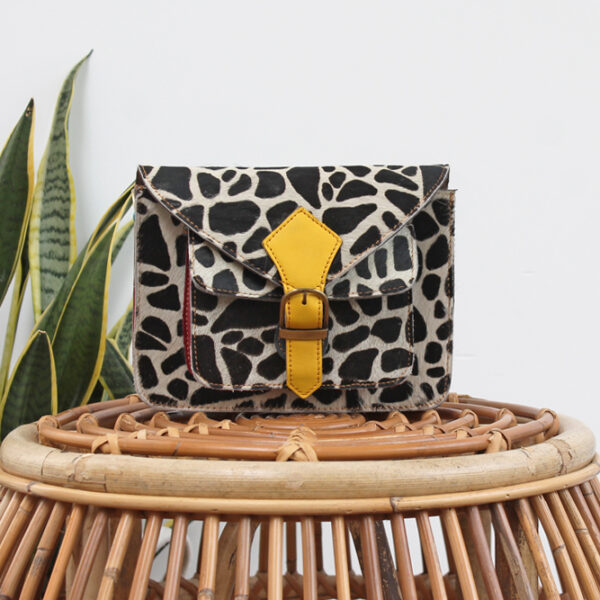 Treasure label | Fairtrade dierenprint tassen gemaakt van leer leftovers