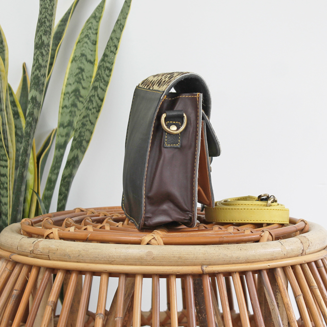 Tas Animal Mira - Beige panterprint | Leren dierenprint tas - Afbeelding 3